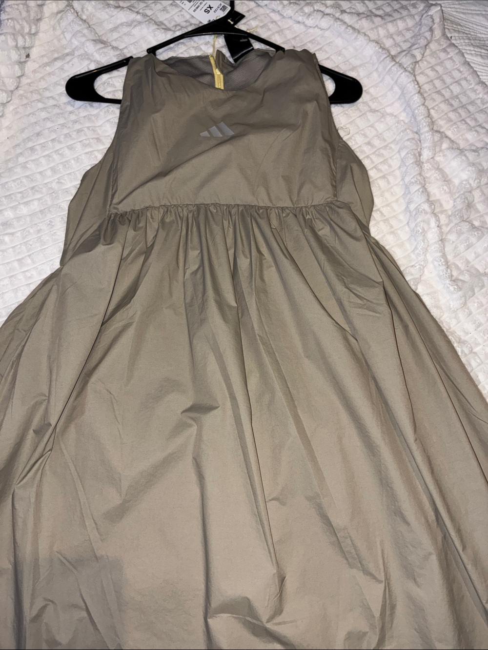 adidas Olive-Tone Sleeveless Girls' Casual Dress